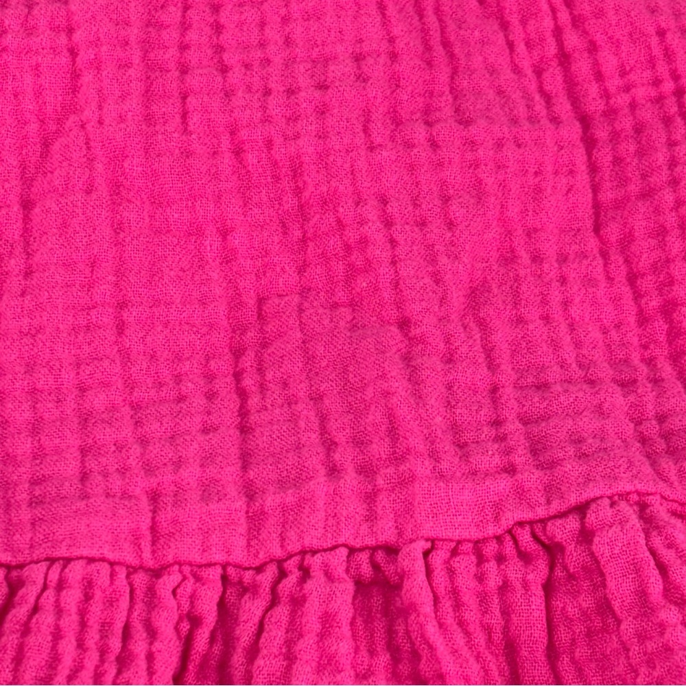 Pink & Fuchsia Wonder Nation Toddler Girl Ruffled & Flutter Sleeve Dress 5T - Picture 7 of 14